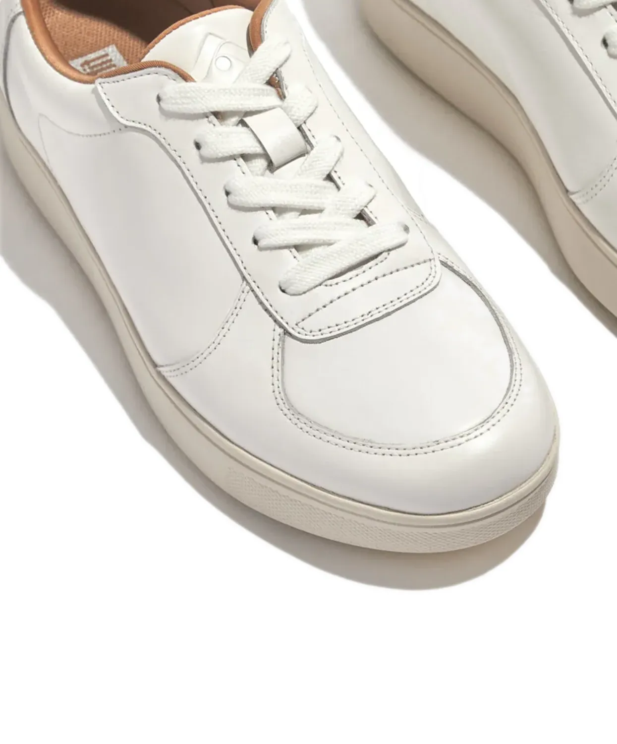 FitFlop Rally Leather Panel Sneakers White