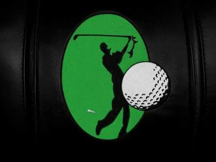 Golf Tee Shot Green Logo Panel