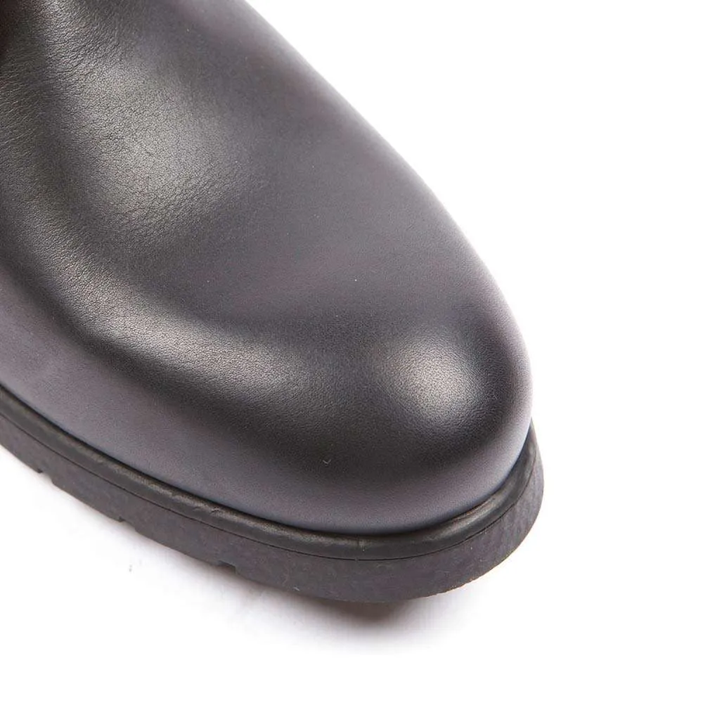 Helstons CITY Leather Motorcycle Boot - Black