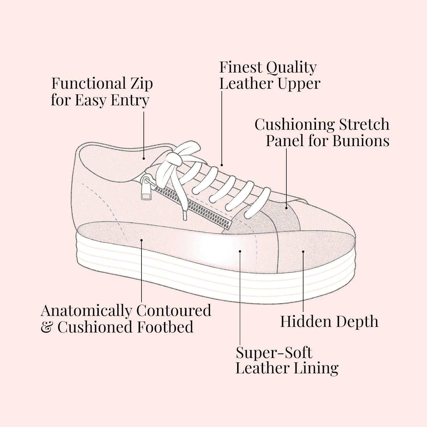 Honey: Cream Leather & Shearling