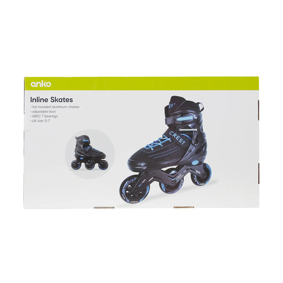 Inline Skates - Size 5 to 7 / Adjustable Boot