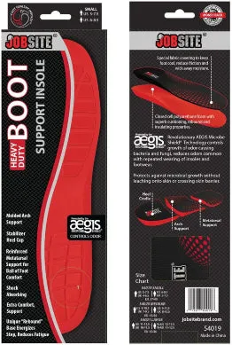 JobSite Heavy Duty Boot Support Insole - Small