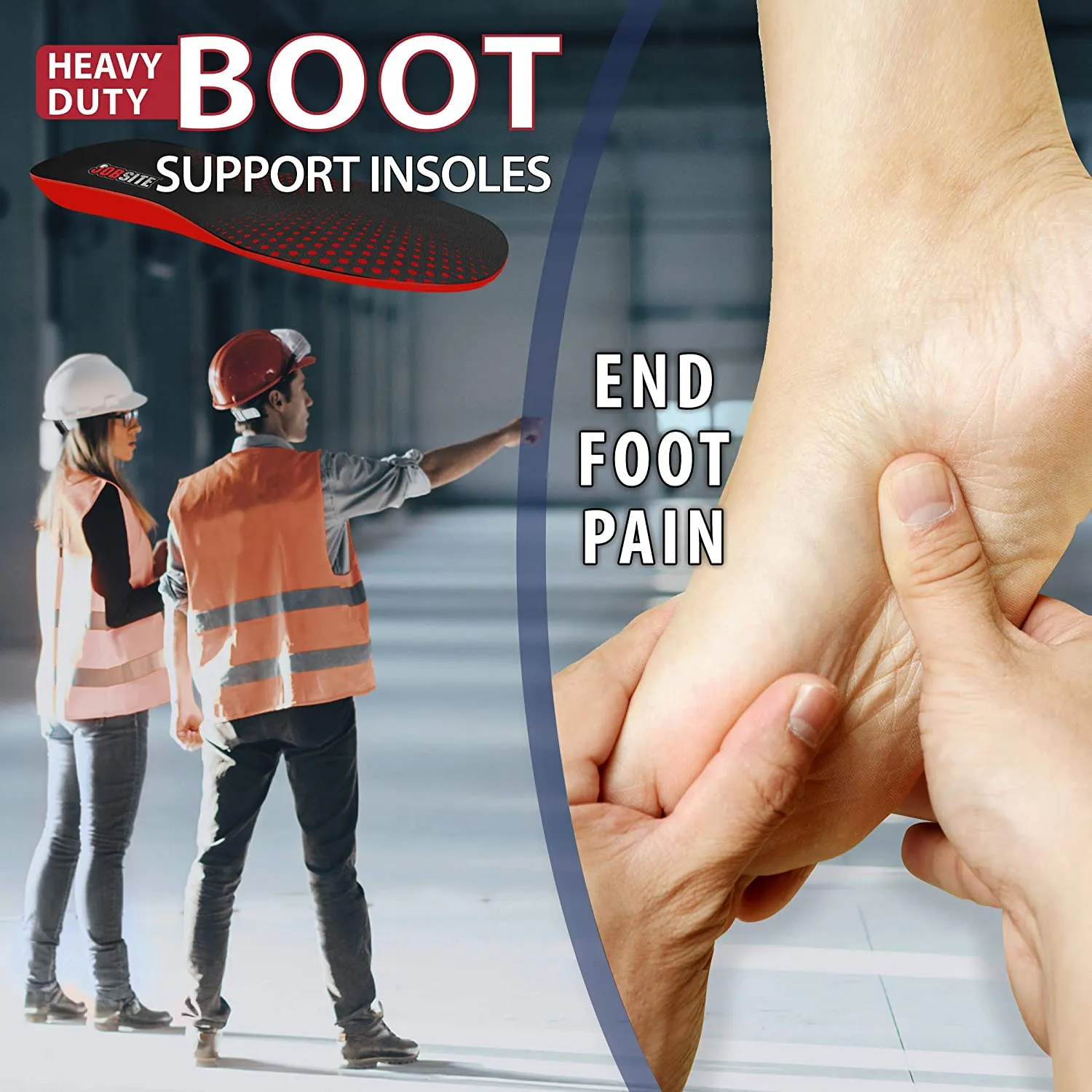 JobSite Heavy Duty Boot Support Insole - Small
