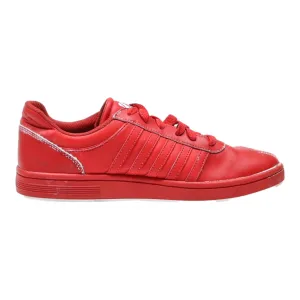 K-SWISS Sneaker Trainers Red Leather Mens UK 8