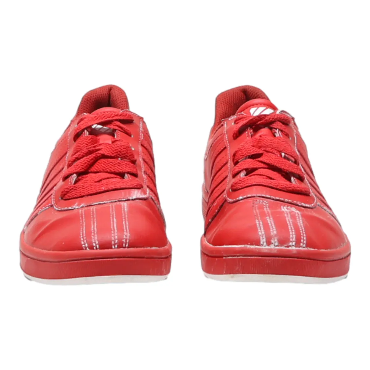 K-SWISS Sneaker Trainers Red Leather Mens UK 8