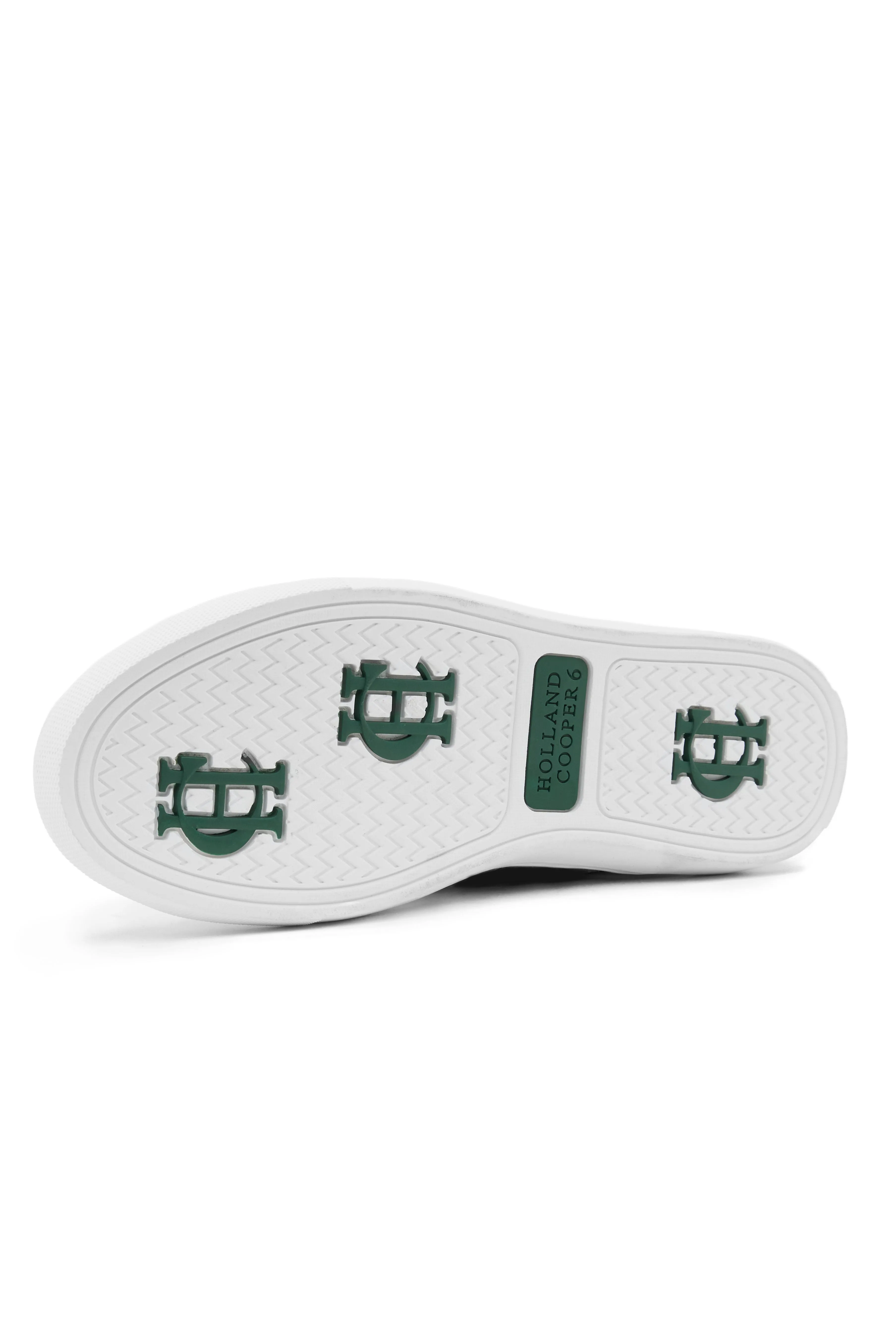 Knightsbridge Court Trainer (Black Croc)