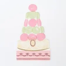 Ladurée Paris Macaron Pyramid Napkins (x 16)