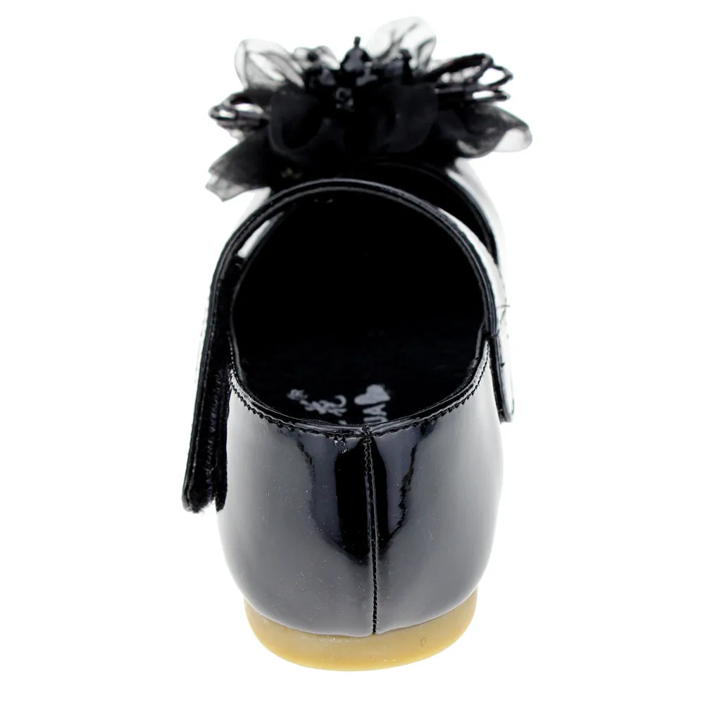 Little Girl's PU Dress Flats Flower Party Mary Jane shoes
