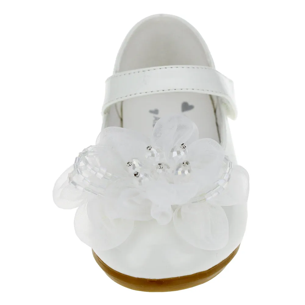 Little Girl's PU Dress Flats Flower Party Mary Jane shoes