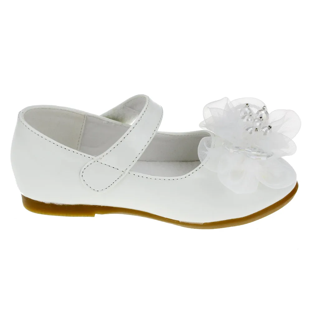 Little Girl's PU Dress Flats Flower Party Mary Jane shoes