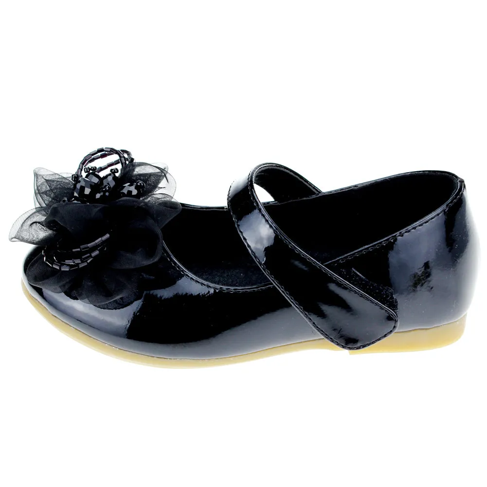 Little Girl's PU Dress Flats Flower Party Mary Jane shoes