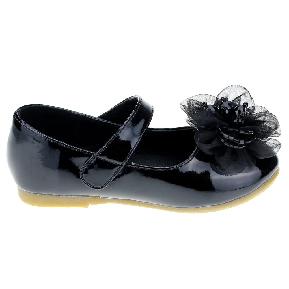 Little Girl's PU Dress Flats Flower Party Mary Jane shoes