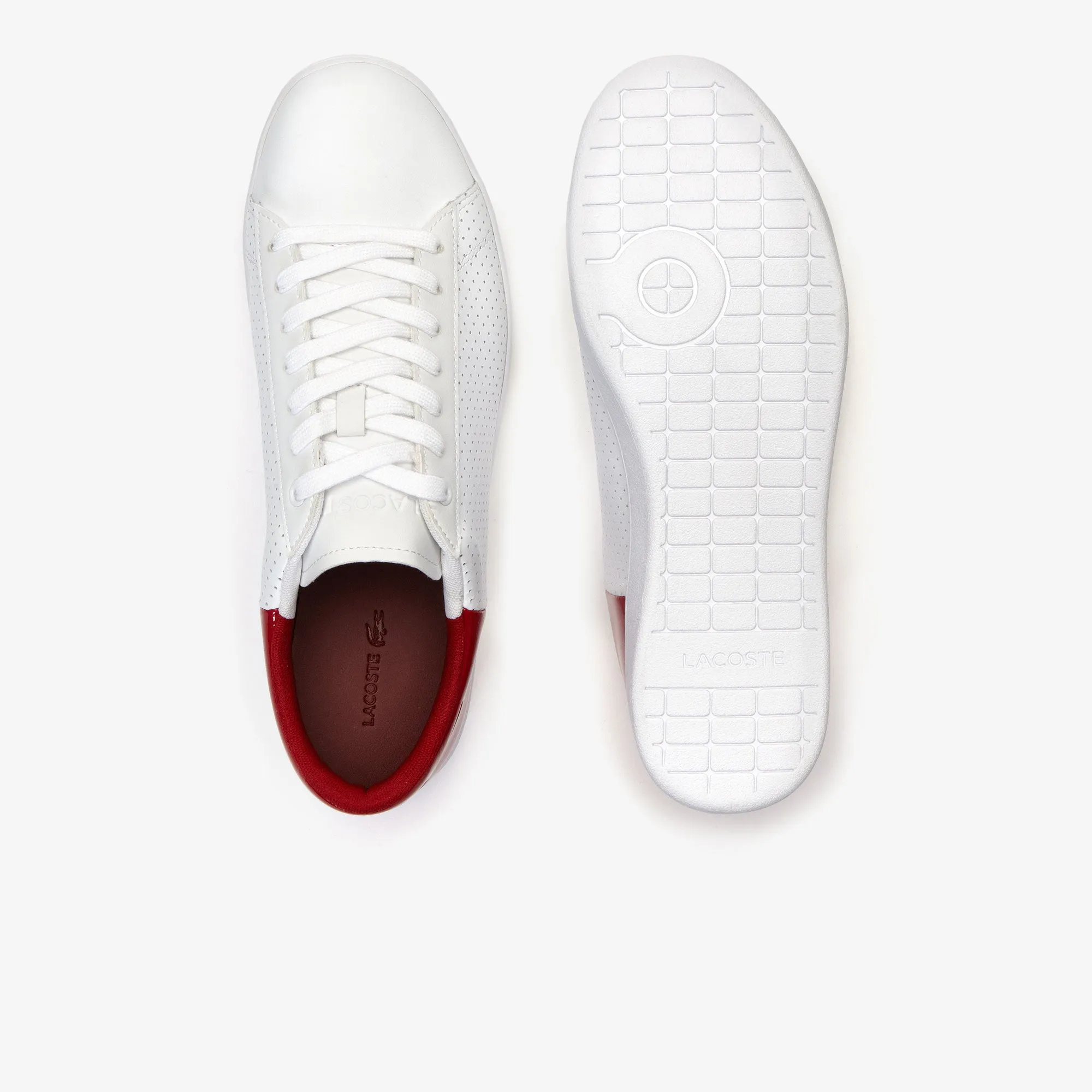 Men's Lacoste Carnaby Sneakers White Red