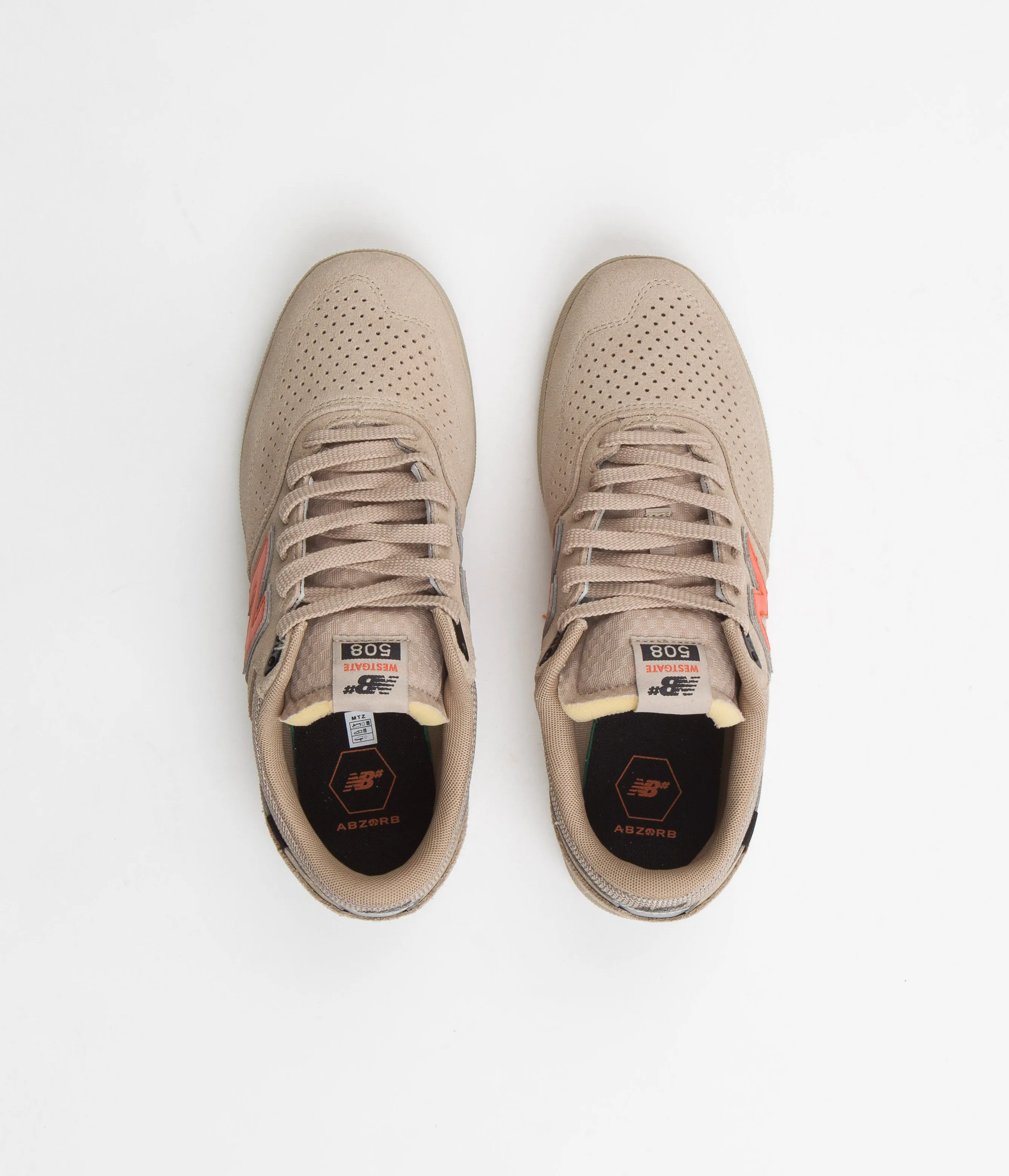 New Balance Numeric 508 Brandon Westgate Shoes - Tan / Orange