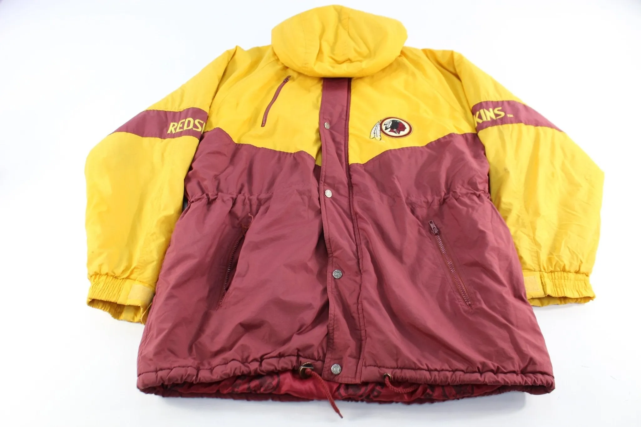 NFL Game Day Washington Redskins Embroidered Logo Zip Up Jacket