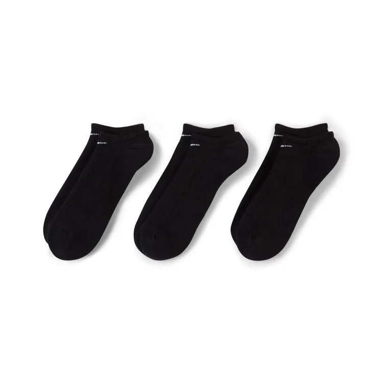 Nike Cushioned No Show 3 Pack - Black