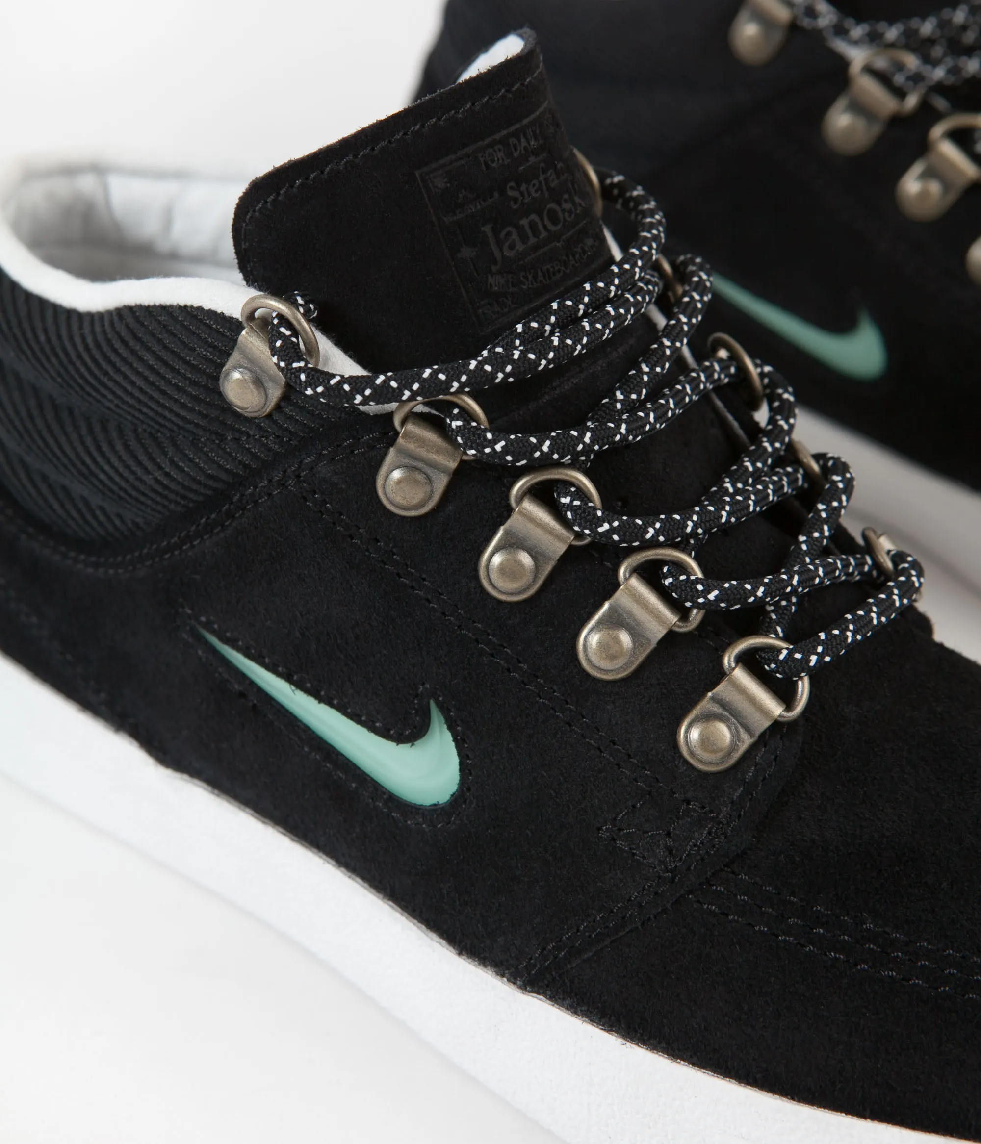 Nike SB Janoski Mid Remastered Premium Shoes - Black / Glacier Ice - Black - Summit White