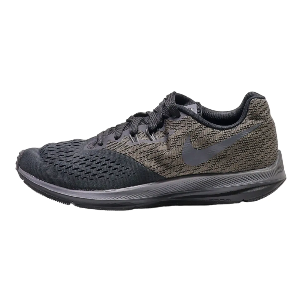 NIKE Zoom Winflo 4 Sneaker Trainers Black Synthetic Mens UK 7.5