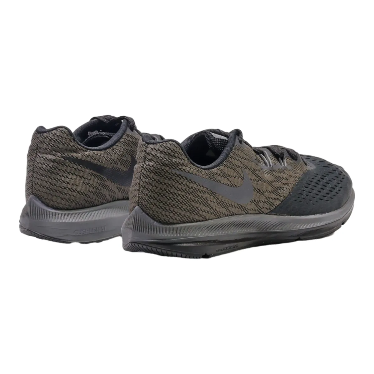 NIKE Zoom Winflo 4 Sneaker Trainers Black Synthetic Mens UK 7.5