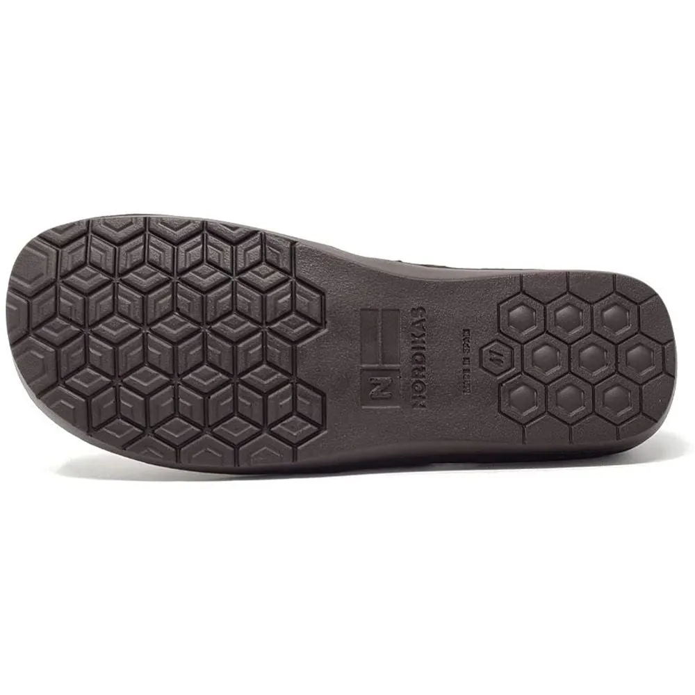 Ohio Brown 663 Nordikas Comfy Slide Mens Slippers