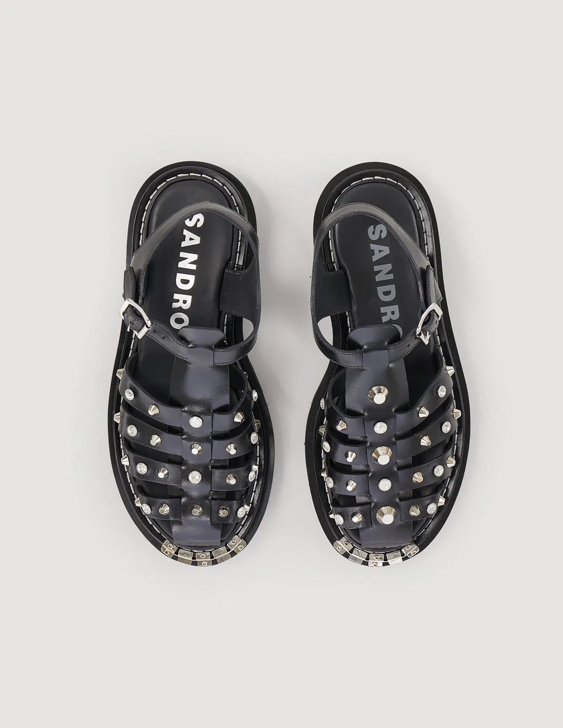Olys Studded Leather Sandals