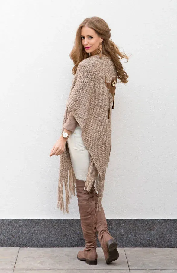 Overknee Suede Boots Taupe 2.0