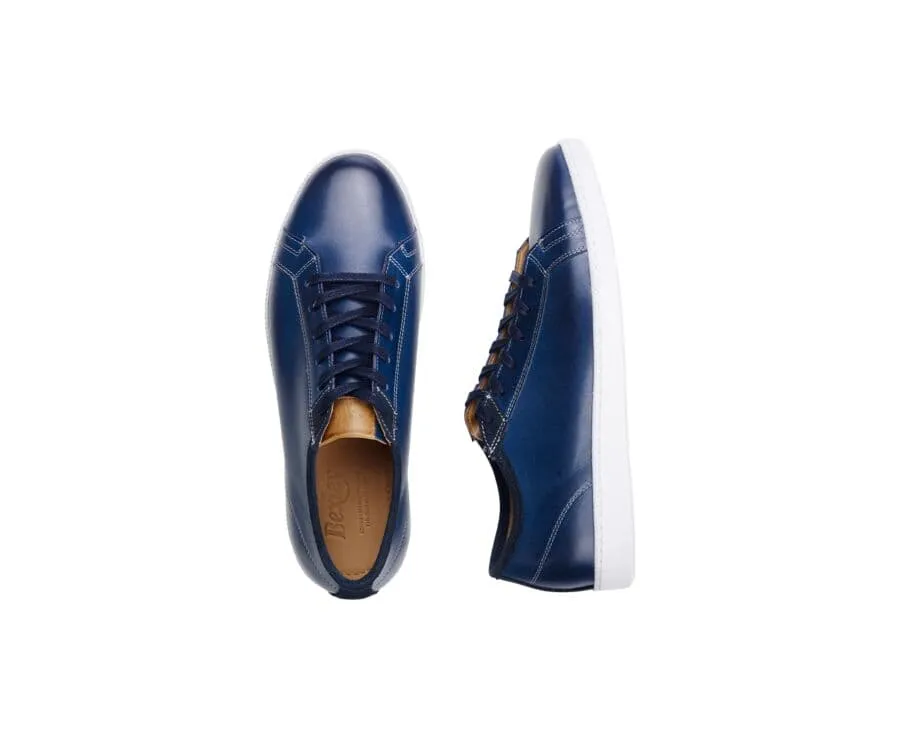 Patina Blue Men&#039;s Trainers - MILANESIA