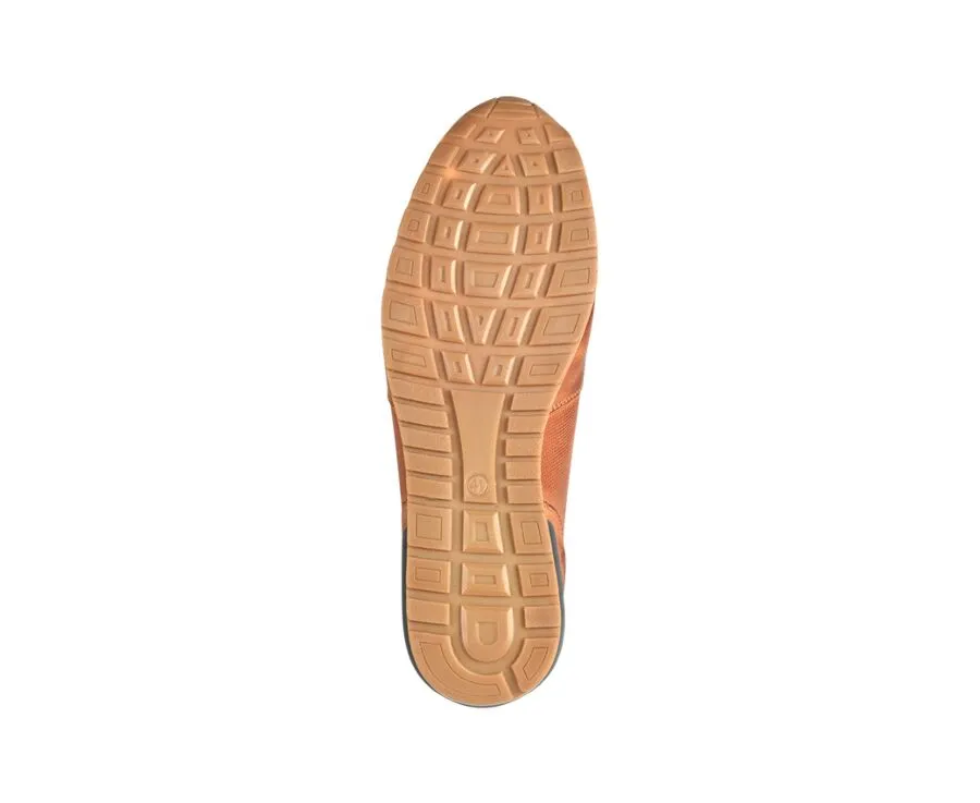 Patina Chestnut leather Trainers - CANBERRA