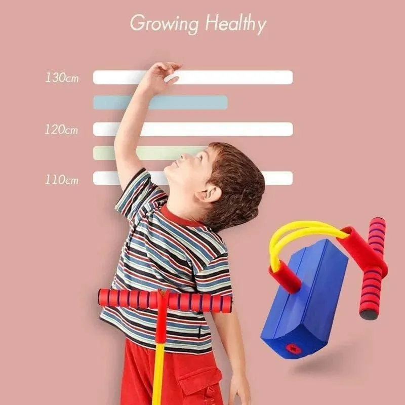 POGO STICK,HIGH ELASTIC RUBBER KIDS JUMPER TOYS UP TO INNOVATIVE BOUNCING TOYS FOR KIDS TRAINING, IMPROVED CHILDREN'S BALANCE, BOUNCING FUN MULTICOLOR
