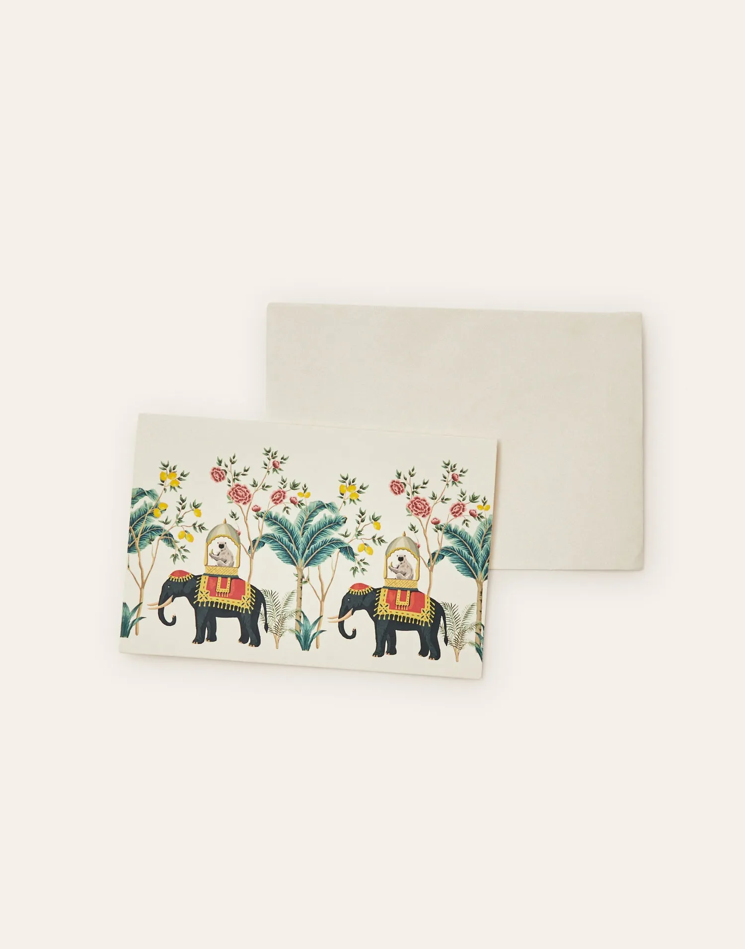 Postal con sobre Elephant