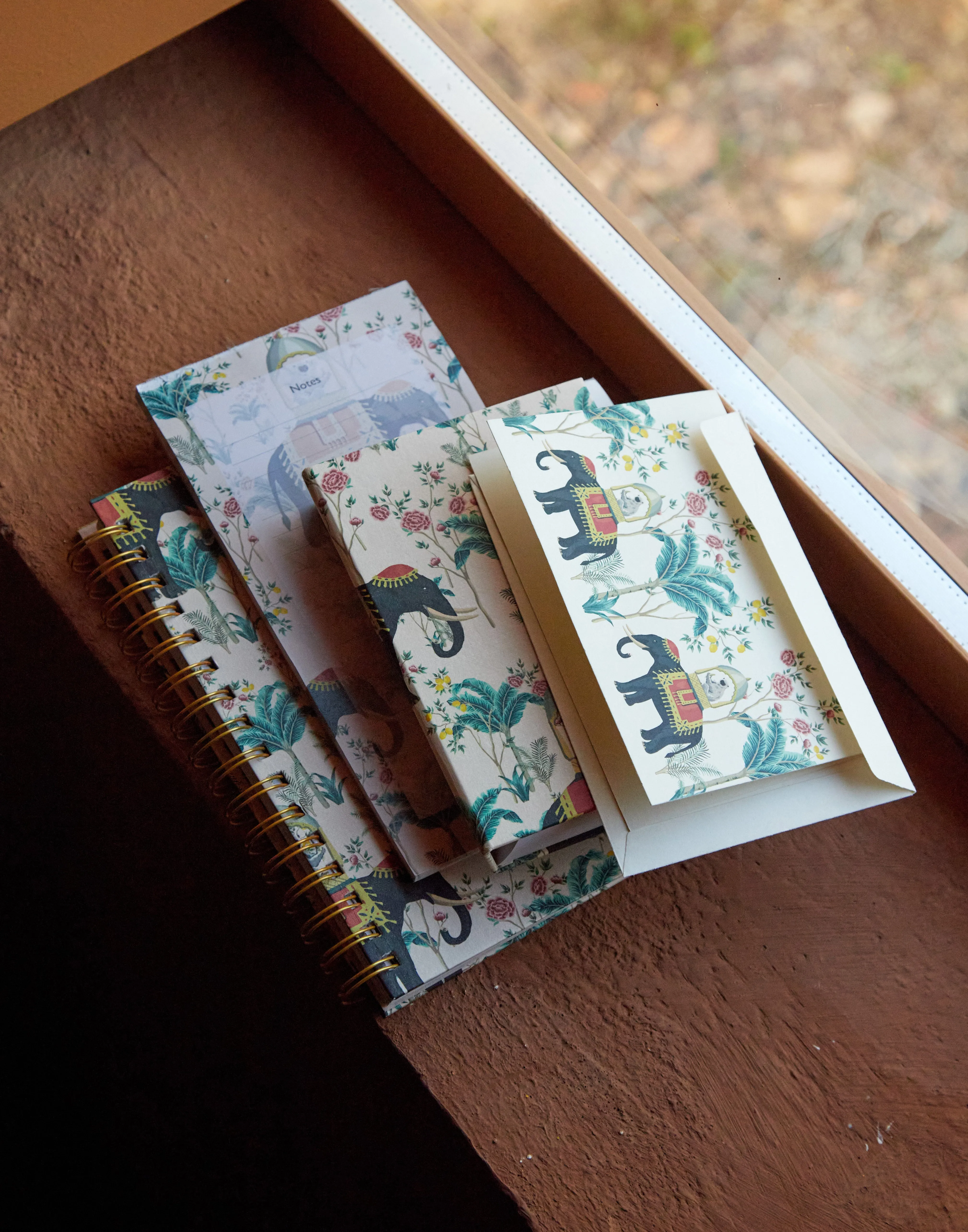 Postal con sobre Elephant