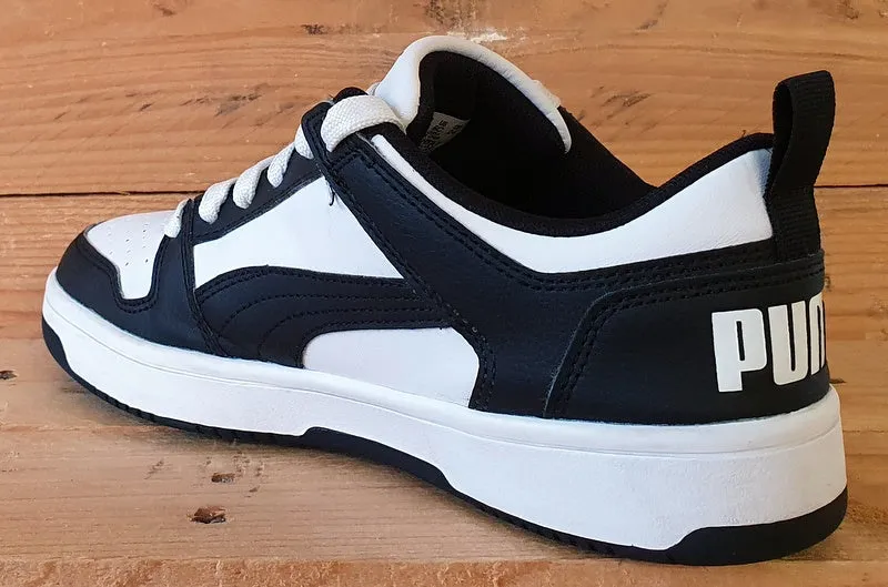 Puma Rebound Layup Low Leather Trainers UK5/US6C/EU38 370490-16 White/Black