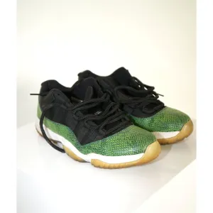 "Retail" Jordan 11 Retro Low Green Snakeskin Sneakers 528895-033 Size 10.5 Men's