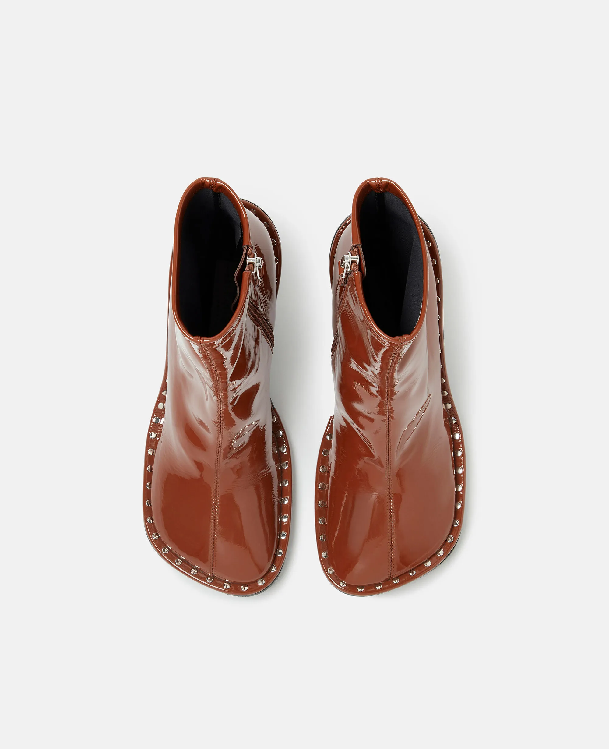 Ryder Lacquered Stiletto Ankle Boots