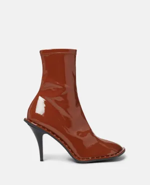 Ryder Lacquered Stiletto Ankle Boots