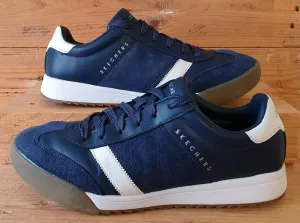 Sketchers Zinger Scobie Low Leather/Suede Trainers UK7/US8/EU41 SN 52322 Navy