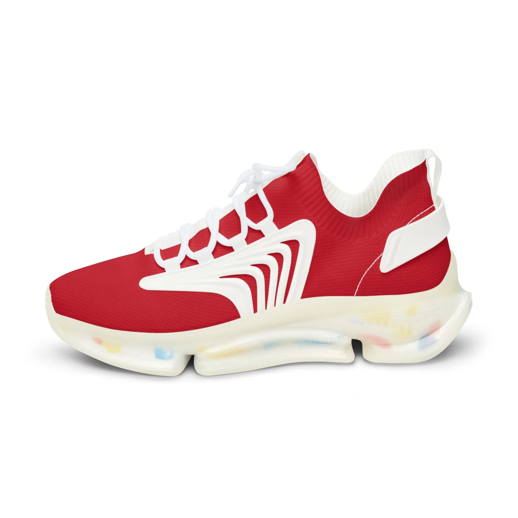 Sneakers Men's Mesh dark red by Mariu del Campo.