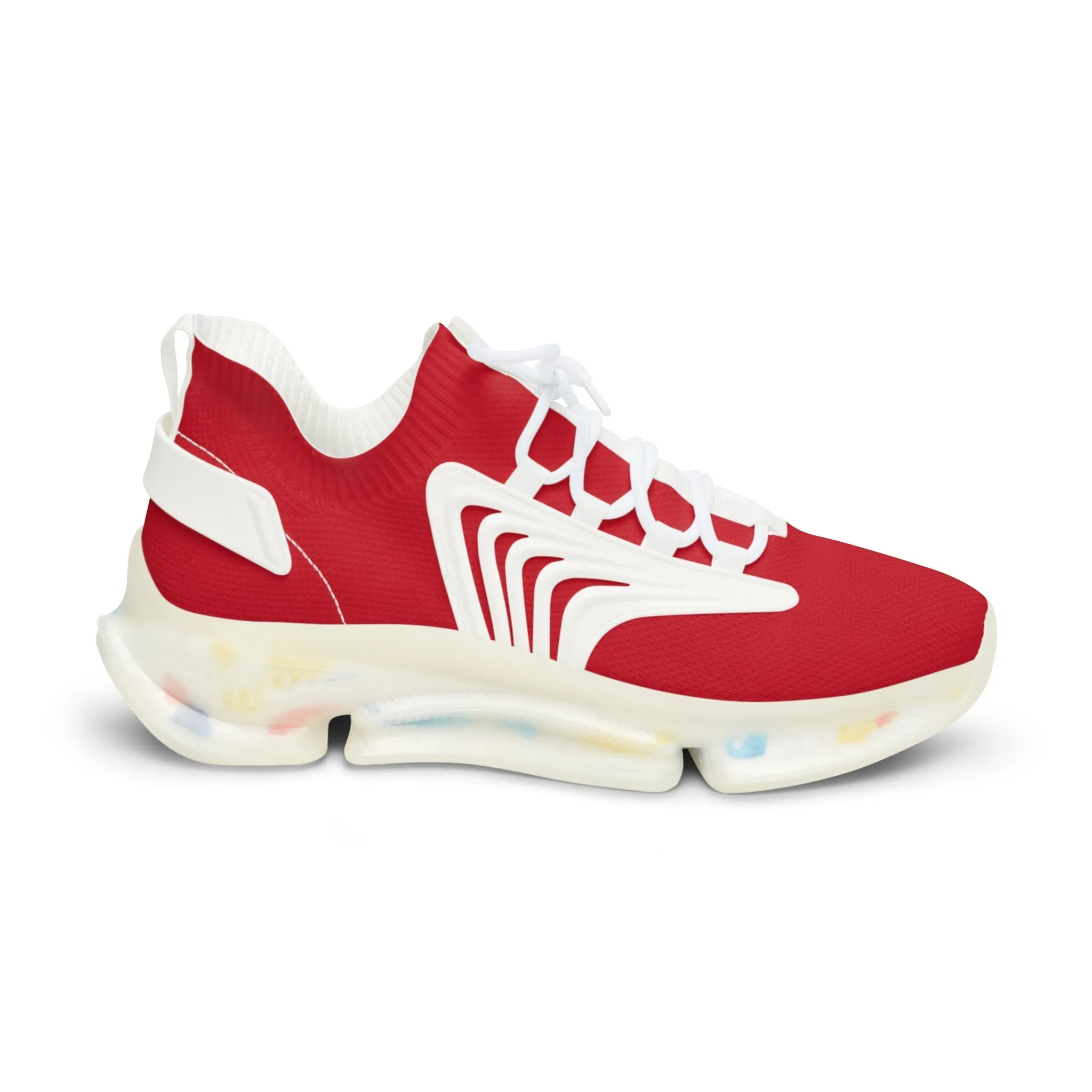 Sneakers Men's Mesh dark red by Mariu del Campo.
