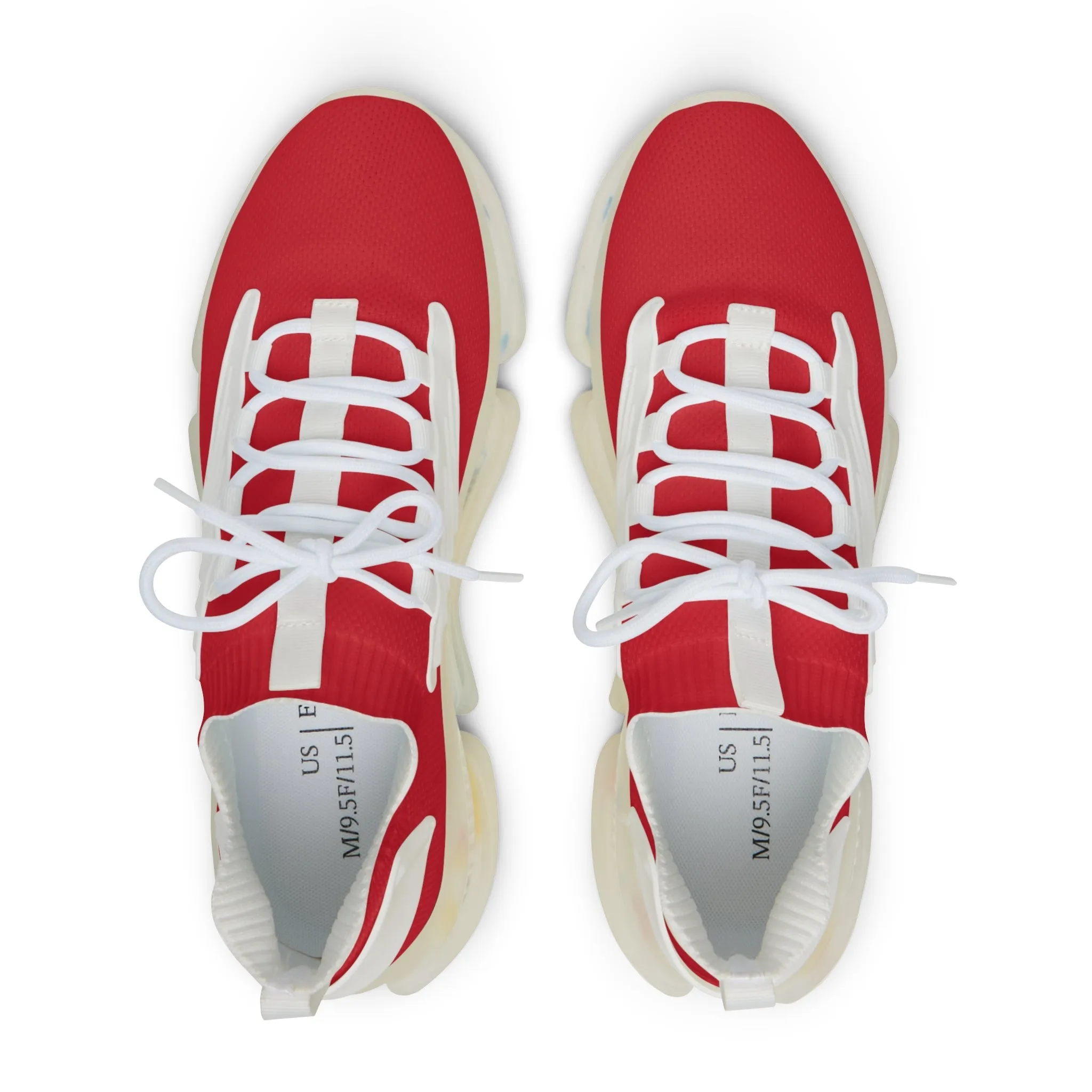 Sneakers Men's Mesh dark red by Mariu del Campo.