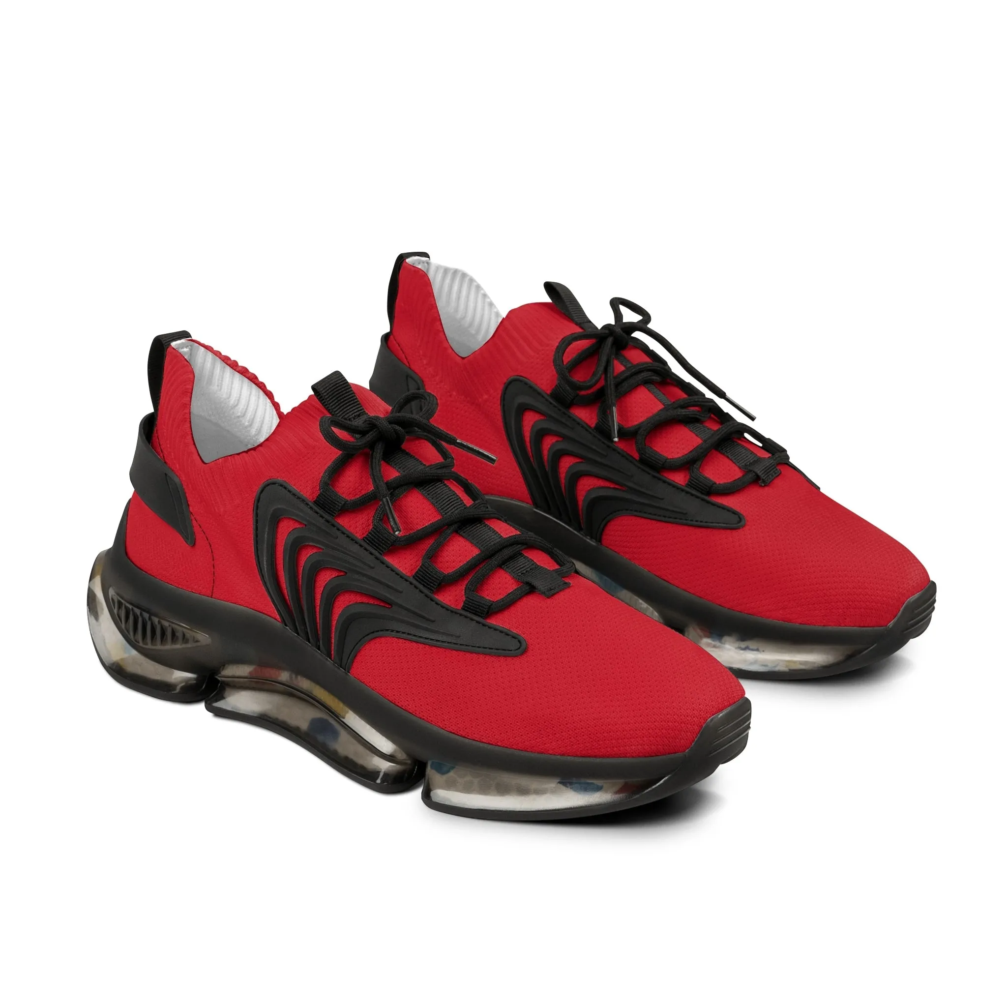Sneakers Men's Mesh dark red by Mariu del Campo.