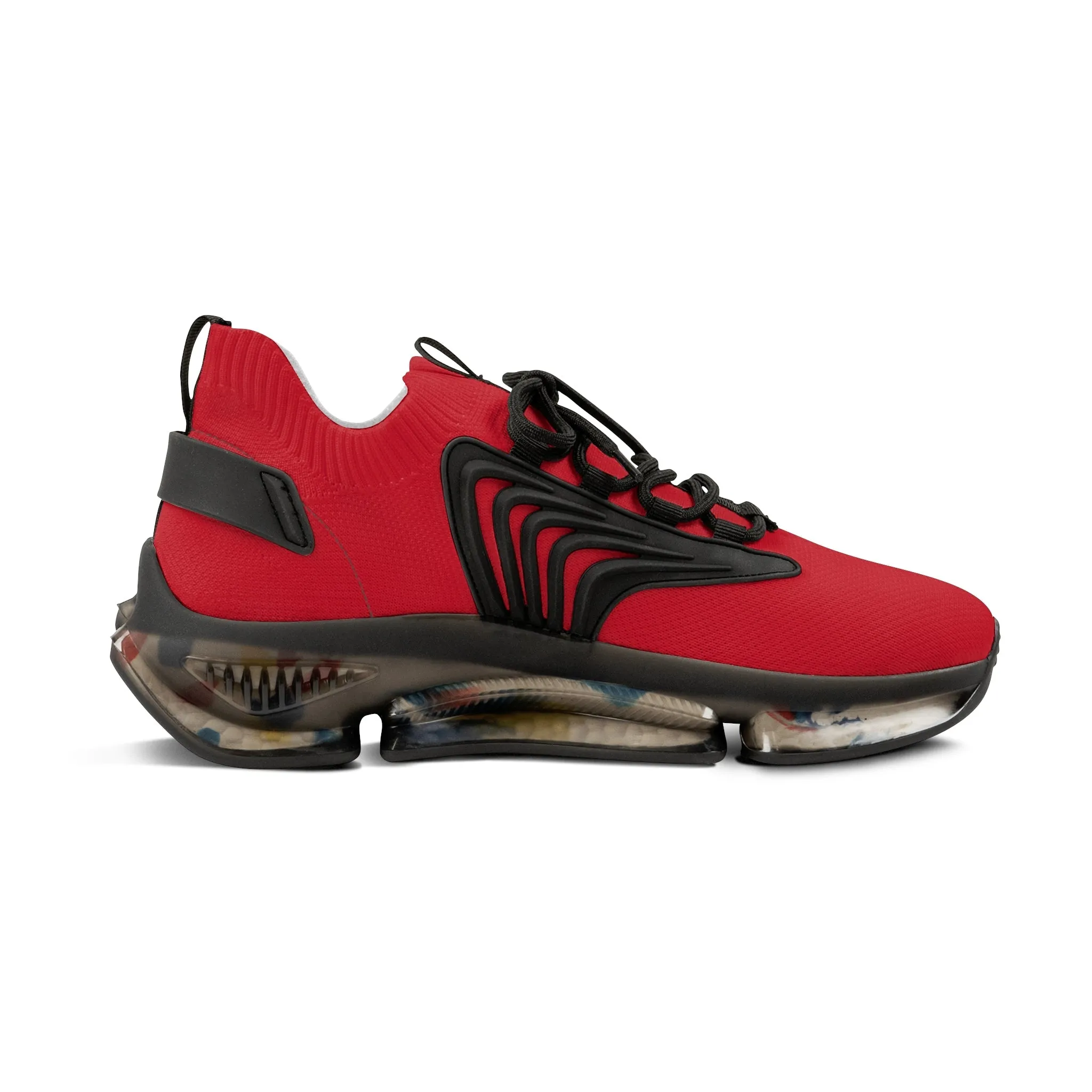 Sneakers Men's Mesh dark red by Mariu del Campo.