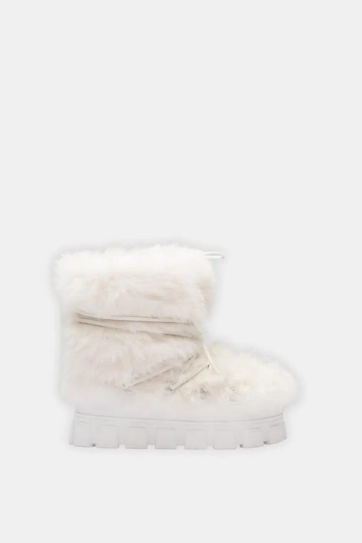 Snow Boots Whit Fur