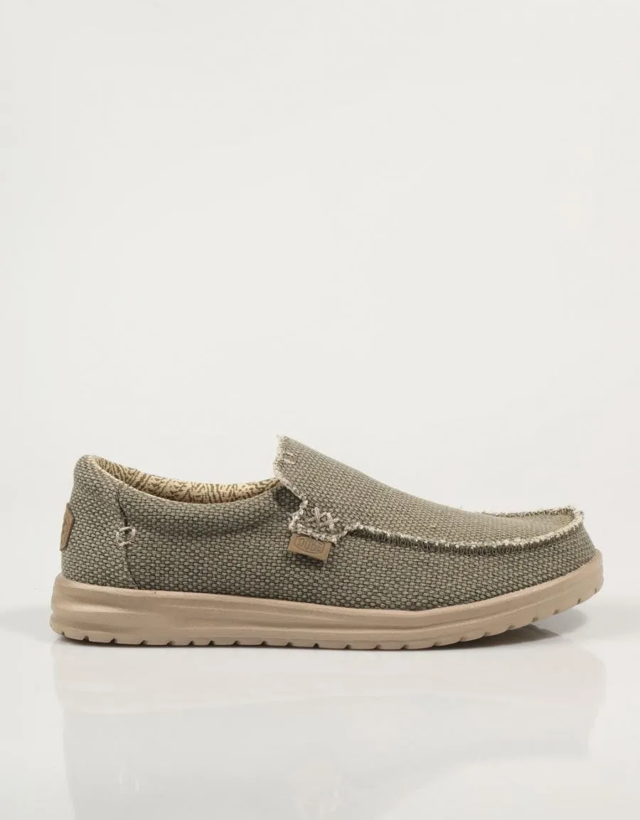  sports shoes DUDE Mikka Braided en Khaki 85020