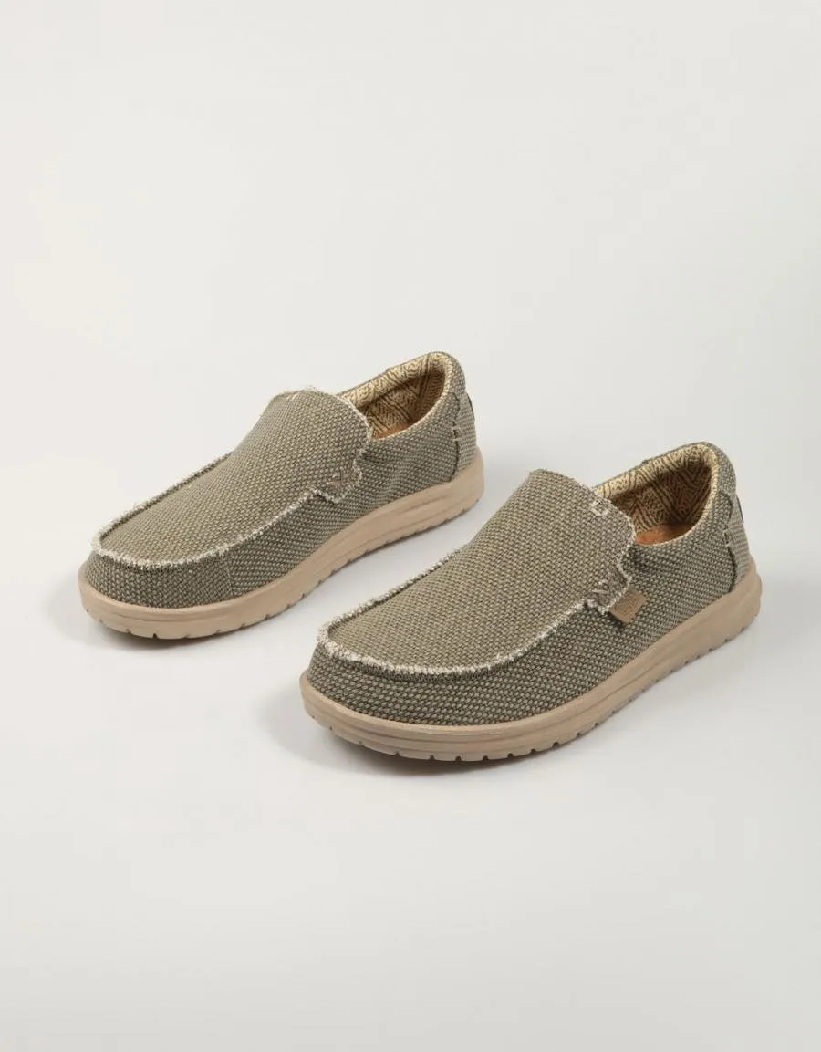  sports shoes DUDE Mikka Braided en Khaki 85020