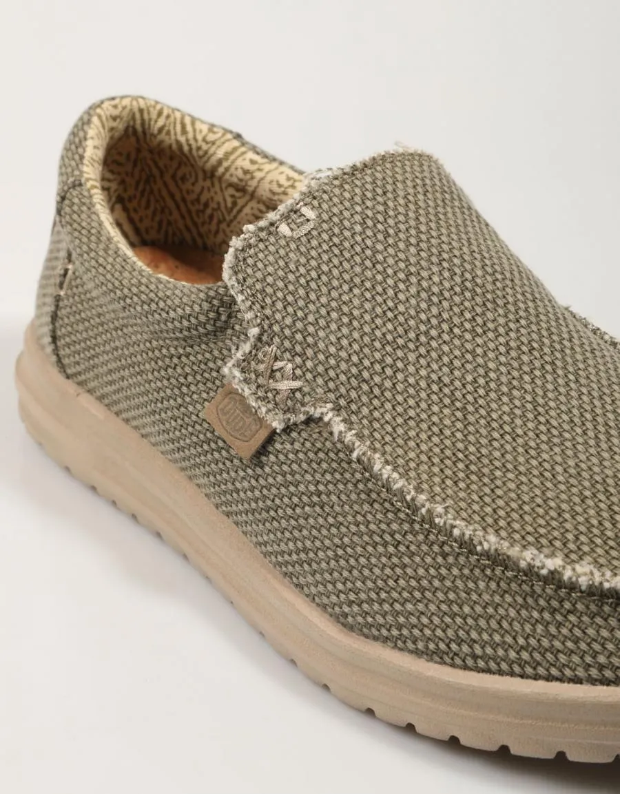  sports shoes DUDE Mikka Braided en Khaki 85020