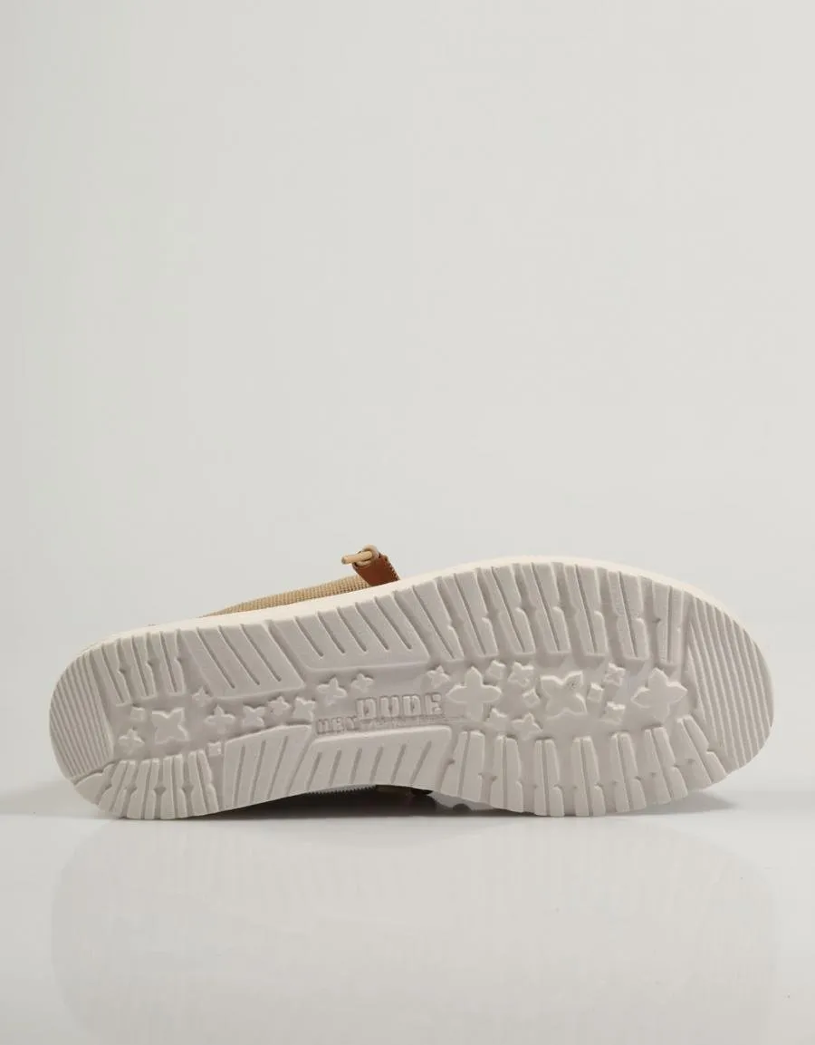  sports shoes DUDE Wally Corduroy en Beige 83835