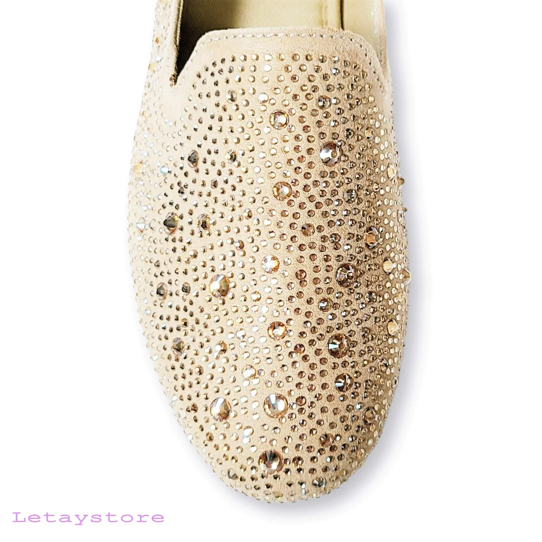 Steve Madden Women's Rhinestone Studded Comfort Shoes Slip On Flats