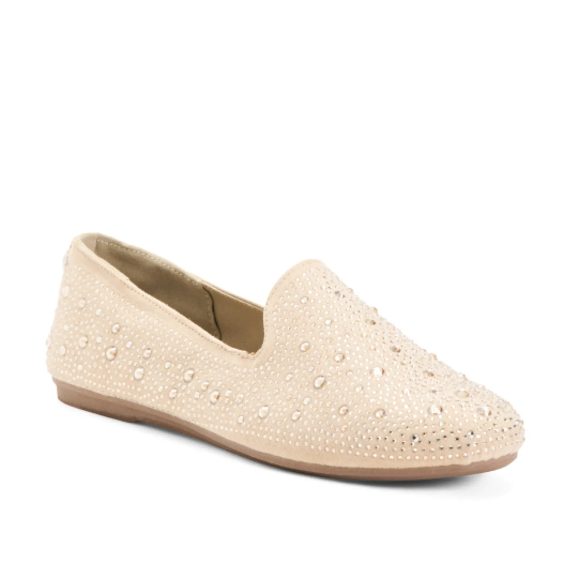 Steve Madden Women's Rhinestone Studded Comfort Shoes Slip On Flats