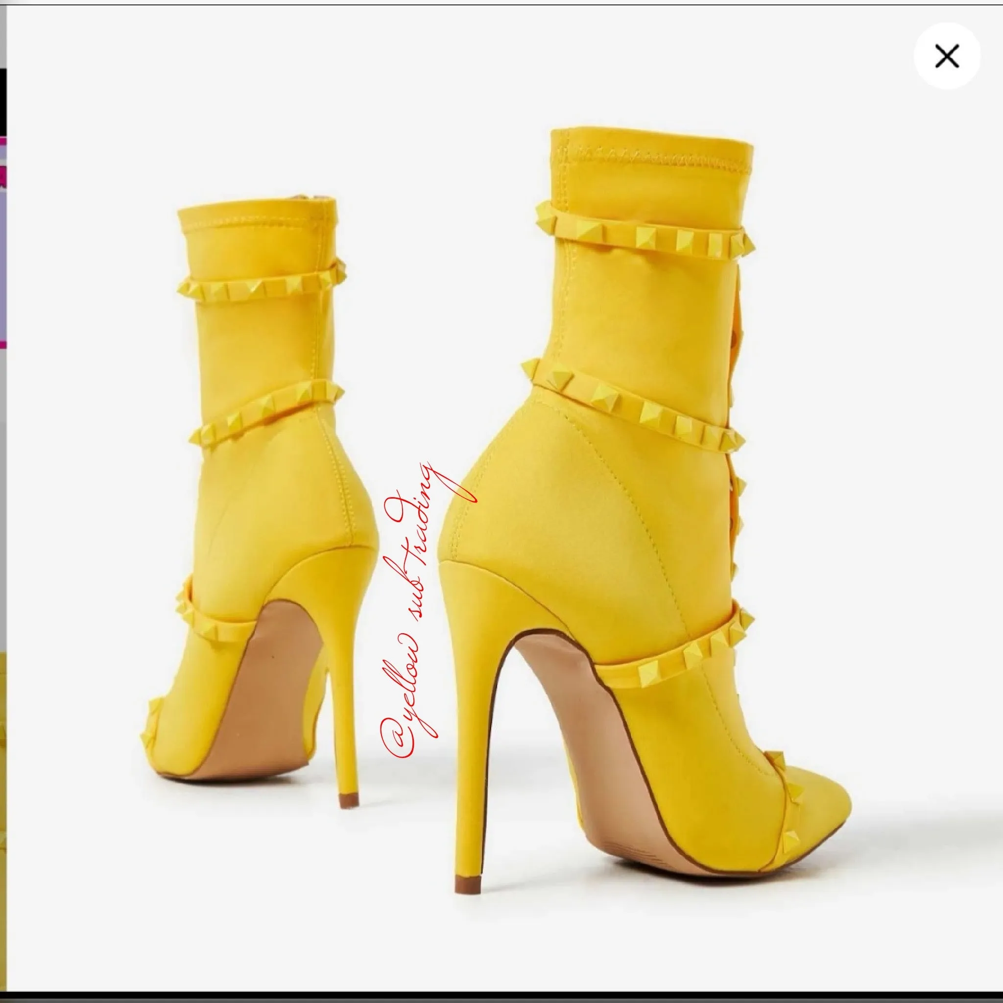Studded Detail Sock Boots