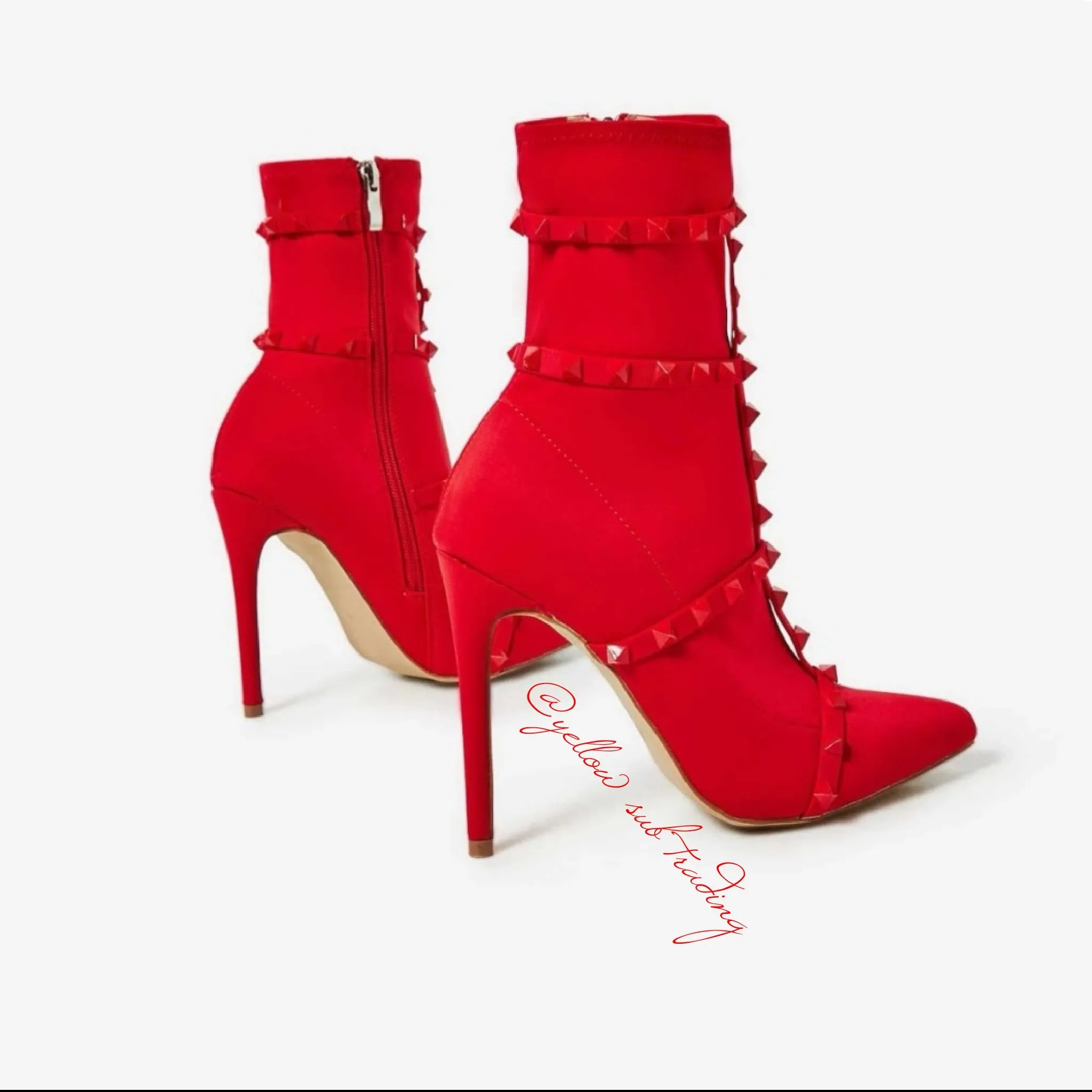 Studded Detail Sock Boots